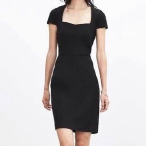 Banana Republic black sheath dress